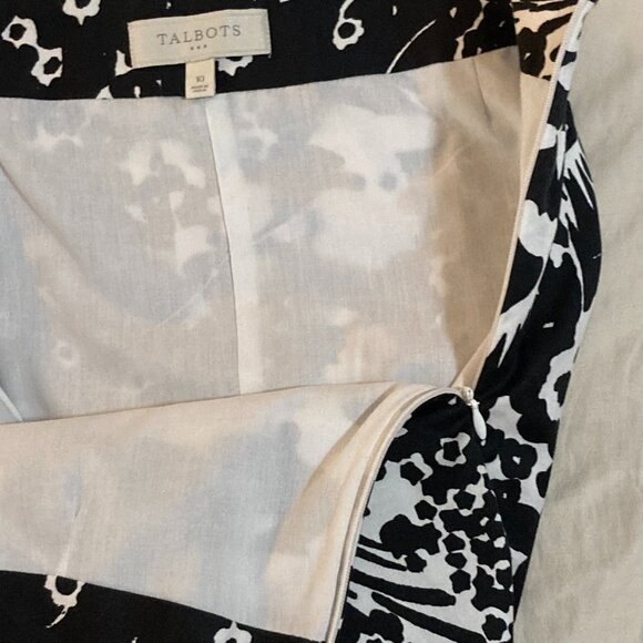 Talbots Black & White Size 10 Skirt - Picture 4 of 14